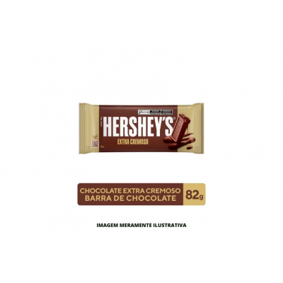 HERSHEYS EXTRA CREMOSO 1X18X82G